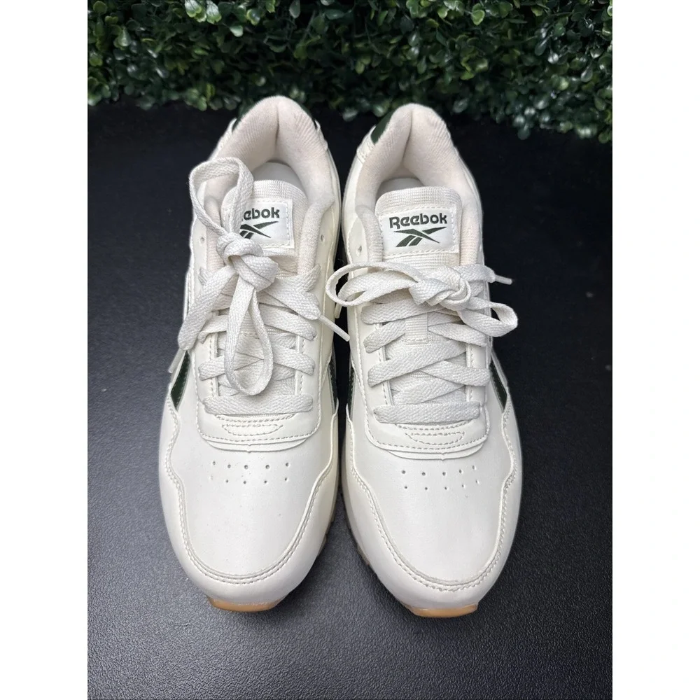 Reebok Classic Harman Cream/Green Wedge Shoes Women's Size 9 Sneakers